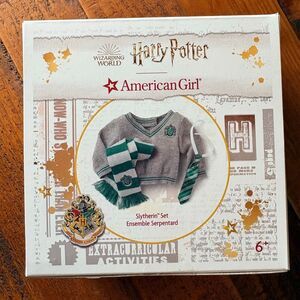 American Girl Harry Potter Hogwarts Slytherin House Uniform Set Outfit NEW